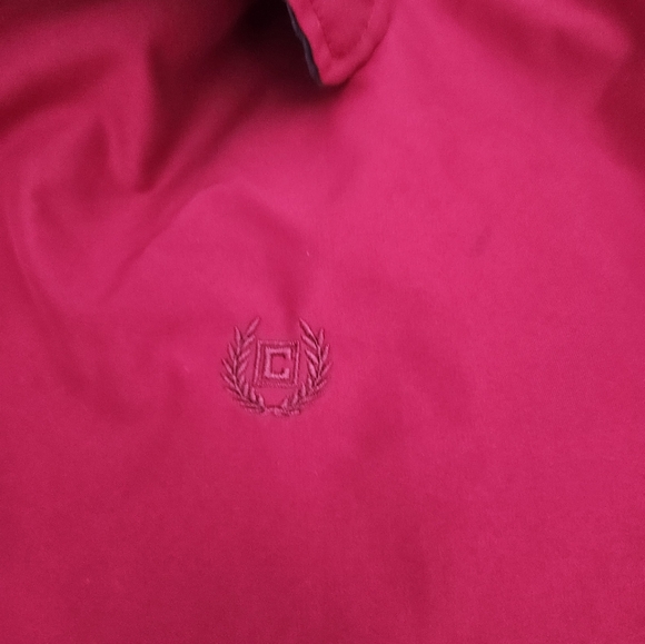 Red and Plaid inside Chaps Lightweight  Windbreaker Jacket - Picture 2 of 4